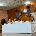 Juvenal Díaz gobernador de Santander durante visita presidente Petro.