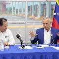 los gobernadores de Norte de Santander William Villamizar y del Estado Táchira (Venezuela) Fredy Bernal