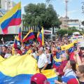 Migrantes en Cúcuta marcharon a favor de la posesión de Edmundo González en Venezuela