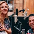 Diana Burco con Israel Romero