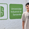 Juan Diego Pinzón Villalba, egresado del Colegio Universitario del municipio del Socorro.
