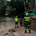 El sector de Acapulco, en Girón, fue una de las zonas más afectadas por las inundaciones causadas por la creciente de afluentes.