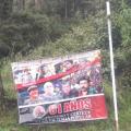 Pancarta del Eln en Cerrito