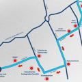 Ruta de la marcha a favor de Uribe en Bucaramanga