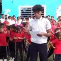 Estudiante de la sede educativa Francisco de Paula Santander en el sector de La Pista en el Catatumbo