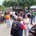 Evacuación de funcionarios de la Alcaldía de Tibú ras fuerte sismo 