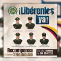 Cartel de liberación de policías secuestrados en Tibú