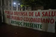 Protesta en el Hospital Erasmo Meoz en Cúcuta