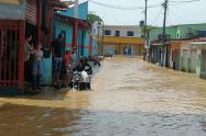 Zonas afectadas por lluvias en La Gabarra