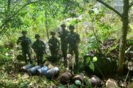 Explosivos decomisados y destruidos en Norte de Santander