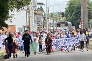 Marcha de comunidades desplazadas en Catatumbo 