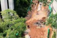 Obras en el barrio San Martín de Bucaramanga