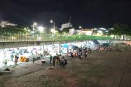 Indígena instalados en el parque 300 años en Cúcuta 