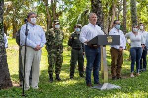 Presidente Iv{an Duque en Tibú