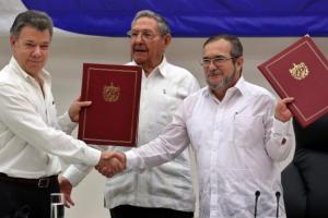 Firma de paz entre Gobierno y Farc