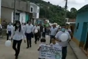 Manifestación en San Calixto