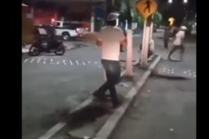 Disturbios y personas heridas 