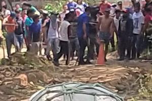 Población Migrante en acción violenta contra Ejército
