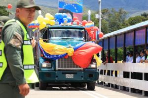 Camión venezolano en plena zona de frontera