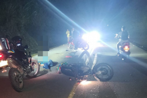 Accidente vía Aguas Claras 