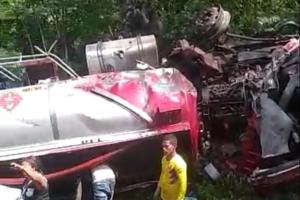 Trágico accidente de tránsito.