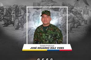 Soldado profesional José Eduardo Díaz Vides