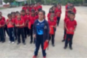 Niños de una escuela de Sardinata en Norte de Santander