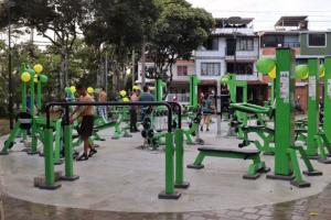 Gimnasio público en el barrio Ciudad Bolívar de Bucaramanga