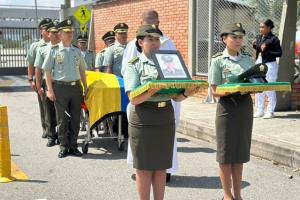 Homenaje al patrullero José Miguel Atehortúa