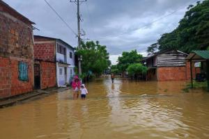 Desbordamiento del río  Catatumbo