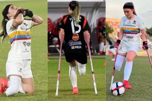 Yenifer Coronado, futbolista santandereana de la Selección Colombia de amputadas