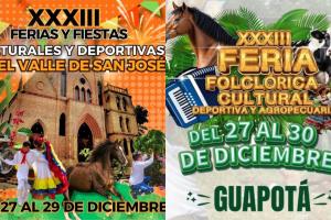 Ferias y Fiestas en Valle de San José y Guapotá (Santander)