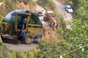 Hombre falleció en vía rural de Bucaramanga mientras trabajaba dentro de una motoniveladora