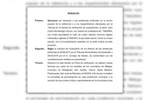 Fallo en contra del director de Invías por la vía Curos - Málaga