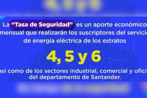 Tasa de Seguridad en Santander