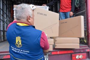Antenas, Starlink, cobertura, conectividad, UNGRD