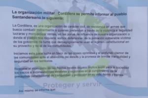 Panfletos circulan en el área metropolitana de Bucaramanga