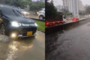 Fuertes lluvias en el área metropolitana de Bucaramanga