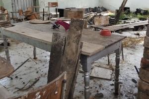 Salón de clase deteriorado en Santa Helena del Opón (Santander)
