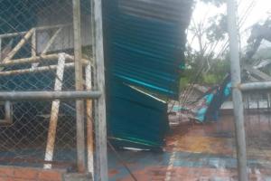 Cubierta afectada por vendaval en Chinácota, Norte de Santander