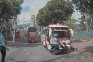 Accidente de tránsito en el barrio La Salle de Bucaramanga
