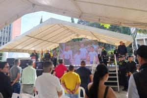 Presentación del Comando Antiextorsión y Antisecuestro en Bucaramanga