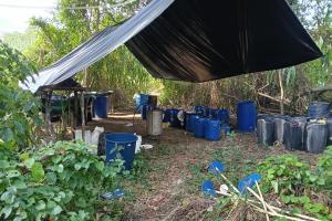 Laboratorio de coca en zona rural de El Zulia