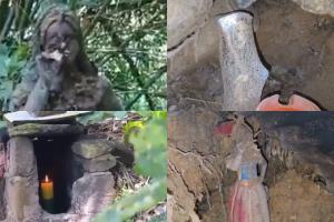 Elementos de brujería encontrados en el occidente de Bucaramanga