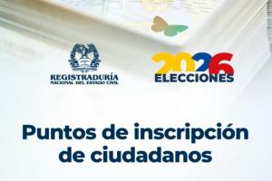 Inscripción de cédulas para las elecciones de 2026
