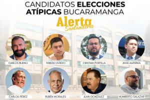 Candidatos elecciones atípicas de Bucaramanga