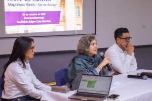 Autoridades nacionales y locales durante la 35ª sesión de la CIPRUNNA en Barrancabermeja.