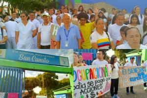 Protesta en el Hospital Psiquiátrico San Camilo