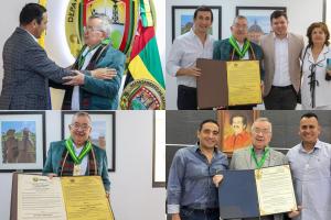 Reconocimientos en Santander a Fernando Ardila Plata, ex gerente regional de RCN Radio