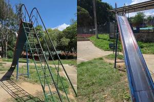 Resbaladero del parque del barrio San Martín, en San Gil